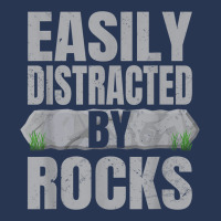 Easily Distracted By Rocks Geology Stone Collector Geologist Ladies Denim Jacket | Artistshot