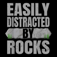 Easily Distracted By Rocks Geology Stone Collector Geologist Cropped Hoodie | Artistshot