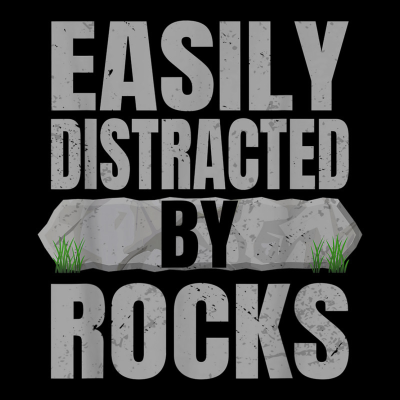 Easily Distracted By Rocks Geology Stone Collector Geologist Cropped Hoodie by Outpost | Artistshot