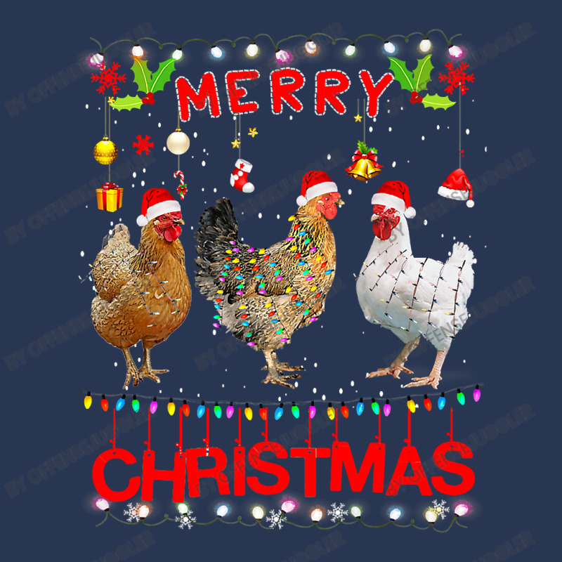 Chicken Cock Design Merry Christmas Chicken For Kids Costume Cute 32 H Men Denim Jacket | Artistshot