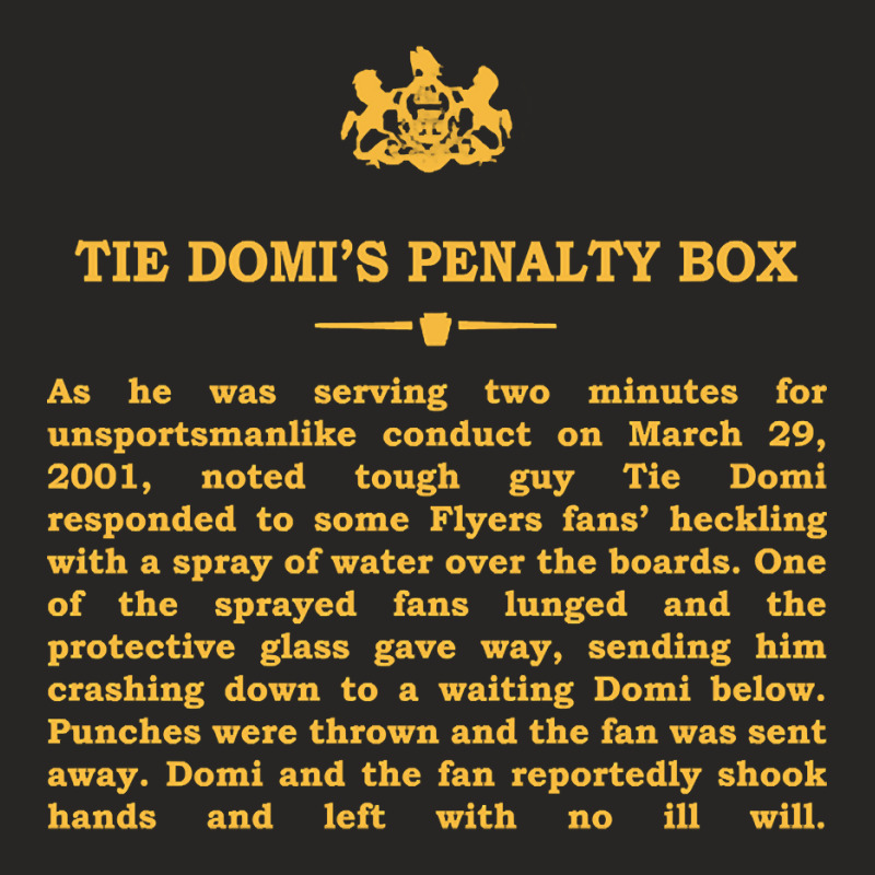 Real Historical Philadelphia - Tie Domi's Penalty Box Ladies Fitted T-Shirt by Kuwannin528 | Artistshot