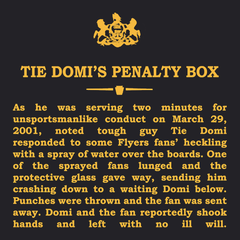 Real Historical Philadelphia - Tie Domi's Penalty Box Youth Tee | Artistshot