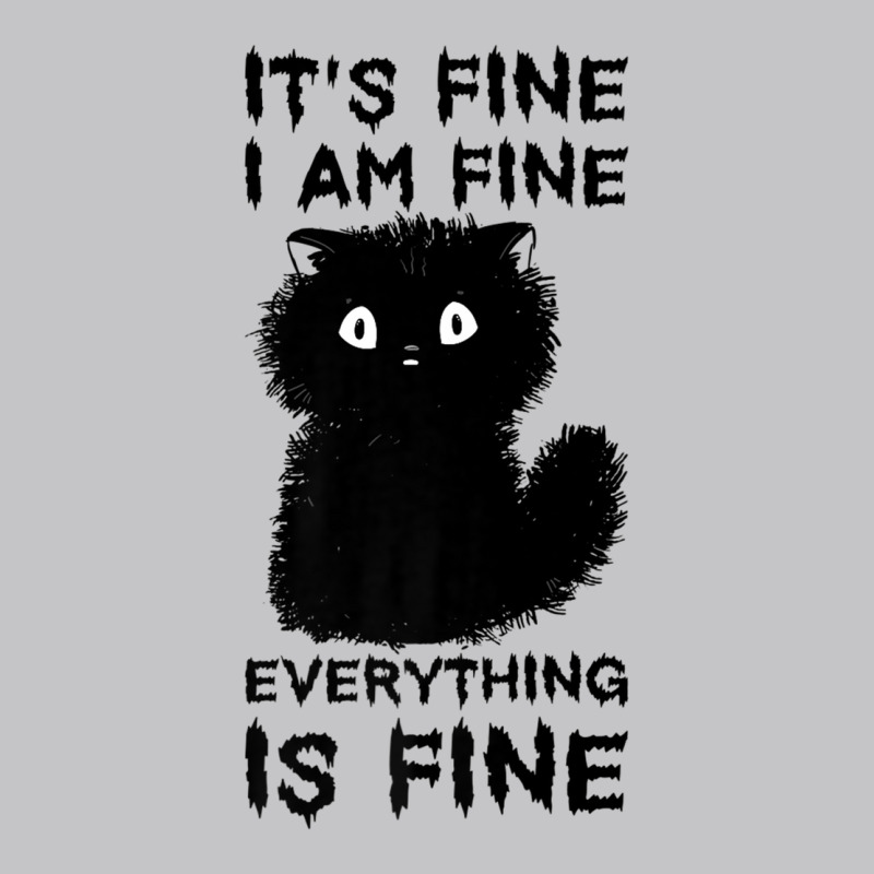 It's Fine I'm Fine Everything Is Fine Stressed Out Black Cat Premium T Baby Bodysuit by cm-arts | Artistshot