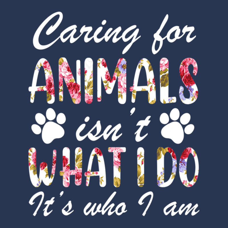 Caring For Animals Isn't What I Do Is Who I Am Flower Men Denim Jacket by cm-arts | Artistshot