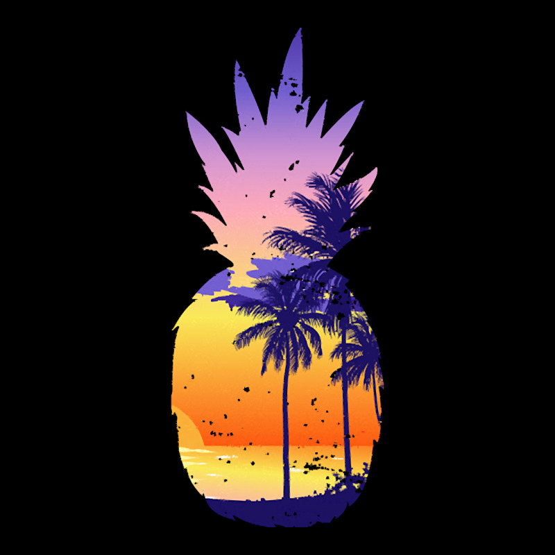 Beach Vibes T  Shirt Vintage Pineapple Sunset Surf Aloha Beach T  Shir V-neck Tee | Artistshot