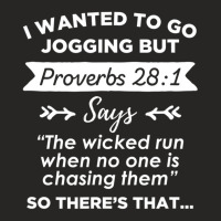 Christian Bible Proverb Running Workou Ladies Fitted T-shirt | Artistshot