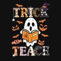 Cute Ghost Book Reading Trick Or Teacher Halloween Costume Graphic Youth T-shirt | Artistshot