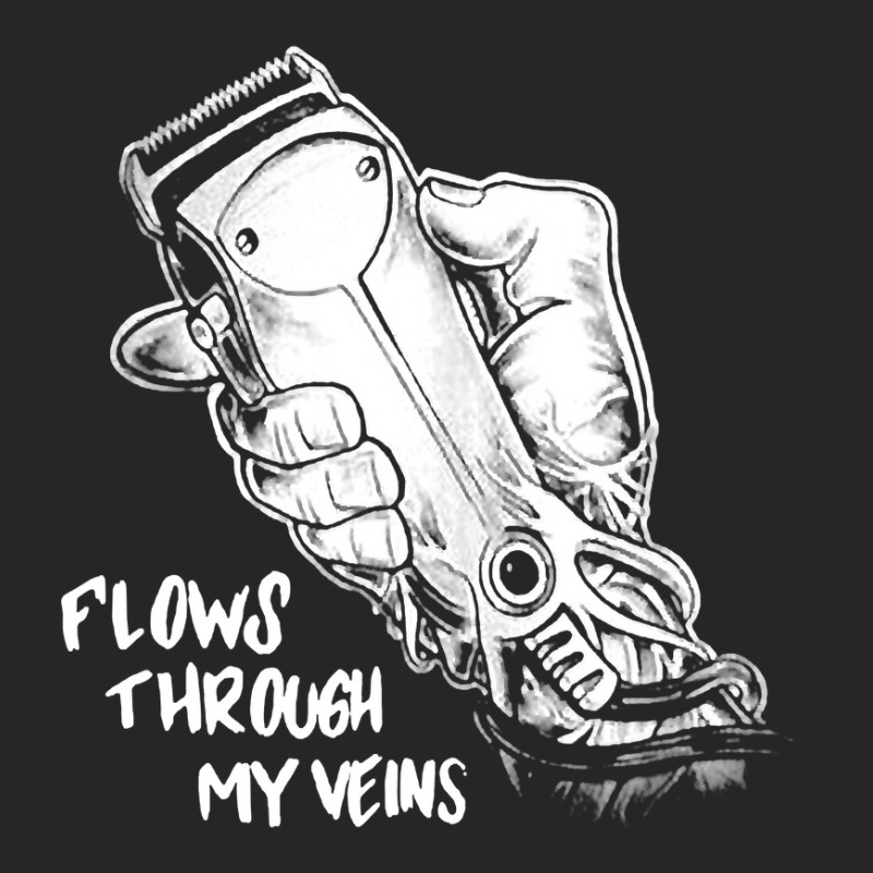 Flows Through My Veins Hair Cutting Barber Tshirts For Men W Ladies Fitted T-Shirt by Thanhhuong90 | Artistshot