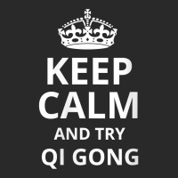 Womens Funny Retro Qigong Design   'keep Calm And Try Qi Gong' V Neck Printed Hat | Artistshot