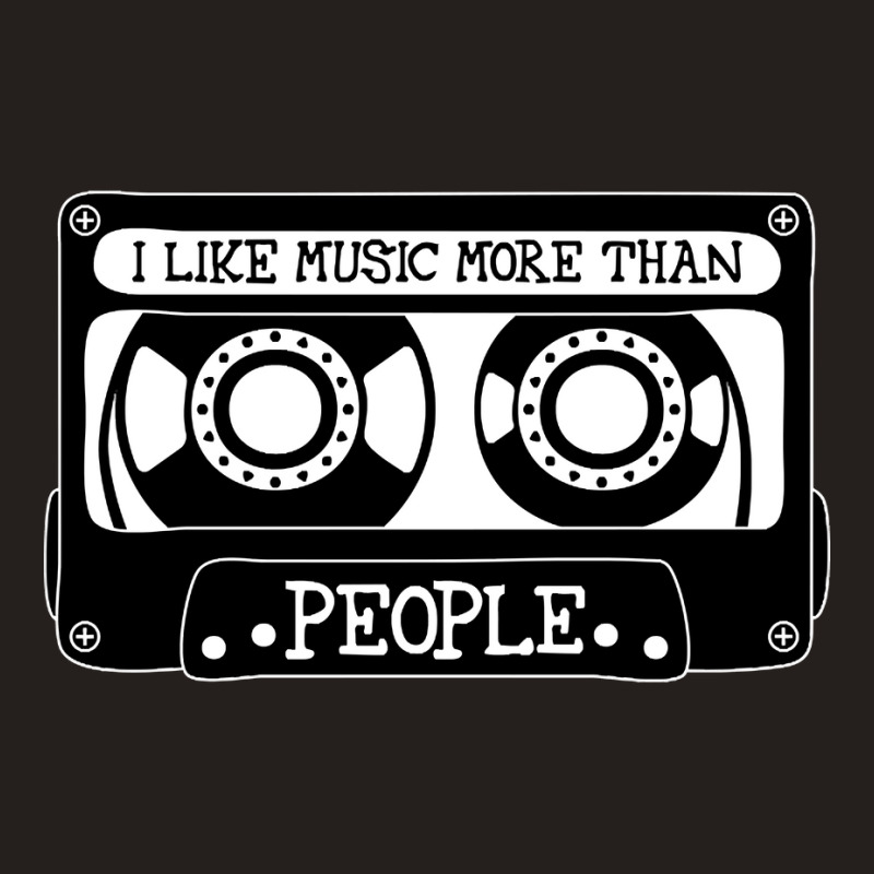 I Like Music More Than People Tank Top by Garvin Naquin | Artistshot