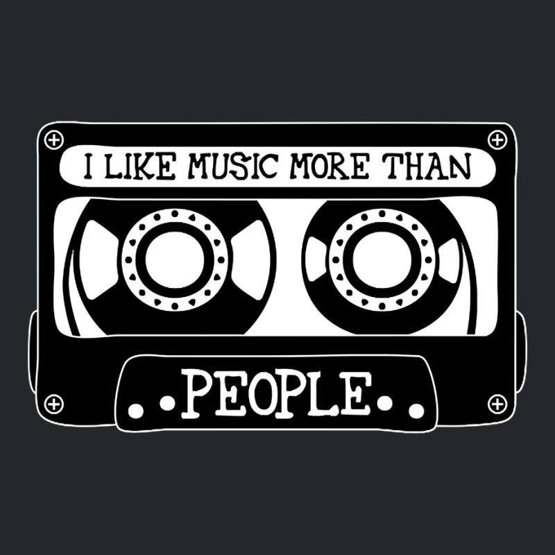 I Like Music More Than People Crewneck Sweatshirt by Garvin Naquin | Artistshot