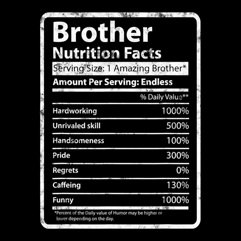 Brother Nutrition Facts Father's Day Gift For Funny Brother Youth Jogger | Artistshot