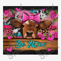 Be Mine Valentine's Day Cow Ladies Fitted T-shirt | Artistshot