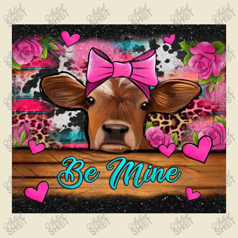 Be Mine Valentine's Day Cow Cropped Hoodie by Jasminsmagicworld | Artistshot