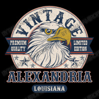 Retro Bald Eagle Alexandria Louisiana Vintage Limited Edition Adjustable Cap | Artistshot