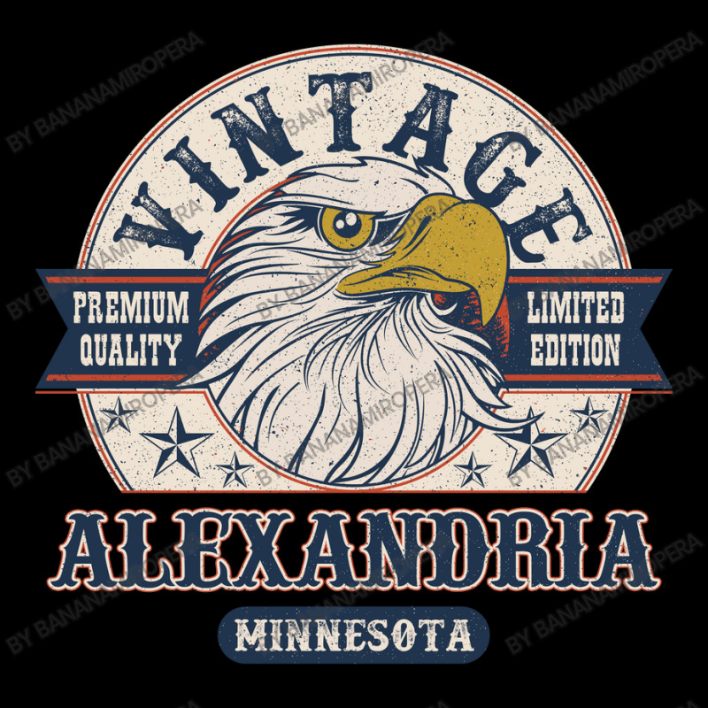 Retro Bald Eagle Alexandria Minnesota Vintage Limited Edition Men's 3/4 Sleeve Pajama Set | Artistshot