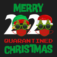 Merry Quarantine Christmas 2020 Masked Elf Santas Classic T-shirt | Artistshot