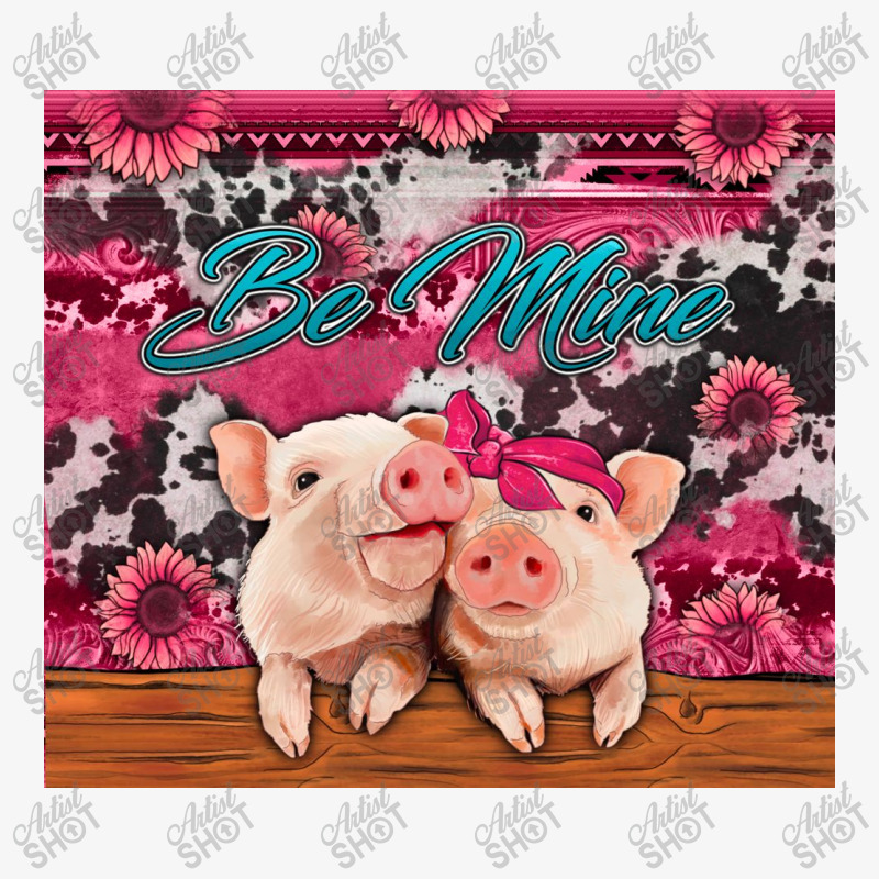 Be Mine Valentine's Day Pigs Ladies Fitted T-Shirt by Jasminsmagicworld | Artistshot