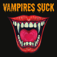 Vampires Suck Vampire Mouth Halloween Scorecard Crop Tee | Artistshot