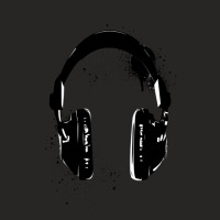 Stencil Headphones Graffiti 1 Ladies Fitted T-shirt | Artistshot