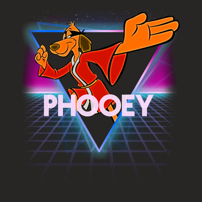 Hong Kong Phooey Retro 80s Neon Landscape Ladies Fitted T-Shirt by cm-arts | Artistshot