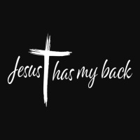 Cross Jesus Has My Back Christian Worshiper Religious Saying Crop Top | Artistshot