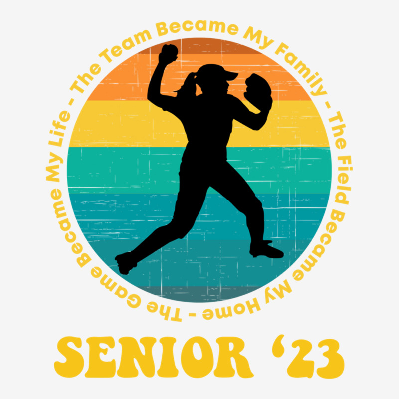 Softball Senior 2023 Senior Night Gifts High School Long Sleeve T Shir Metal Print Vertical | Artistshot