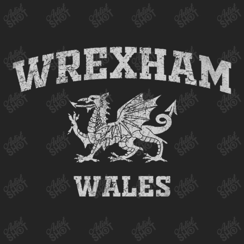 Wrexham Wales Retro Vintage Pullover Hoodie 3/4 Sleeve Shirt | Artistshot