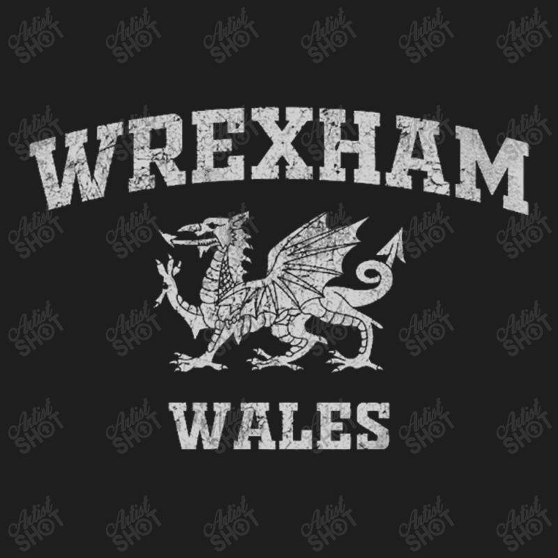 Wrexham Wales Retro Vintage Pullover Hoodie Classic T-shirt | Artistshot