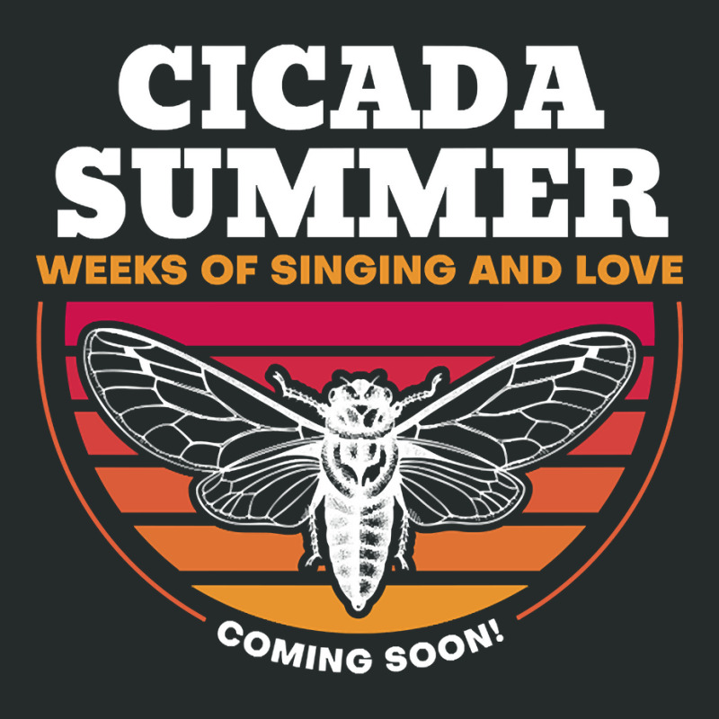 Cicada Summer Retro Vintage Art Meme Design Print Women's Triblend Scoop T-shirt by kentuckykonpha9 | Artistshot