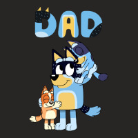 Dad Playing Son And Daughter Ladies Fitted T-shirt | Artistshot