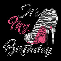 It's My Birthday Cursive Shoes Bling Rhinestone Pocket T-shirt | Artistshot