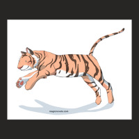 Magic Novels Jumping Tiger Ladies Fitted T-shirt | Artistshot