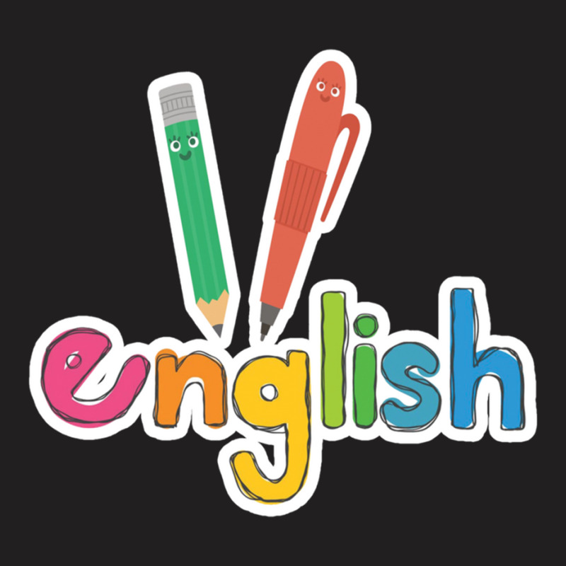 Peach English School Subject T-shirt | Artistshot