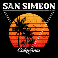 Vintage San Simeon California Palm Trees Ca Retro T Shirt Adjustable Cap | Artistshot