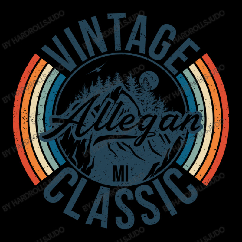 I Love Allegan Michigan Retro Vintage Classic Limited Edition V-neck Tee | Artistshot