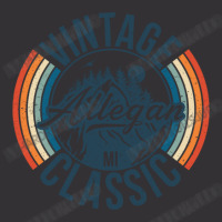 I Love Allegan Michigan Retro Vintage Classic Limited Edition Vintage Hoodie | Artistshot