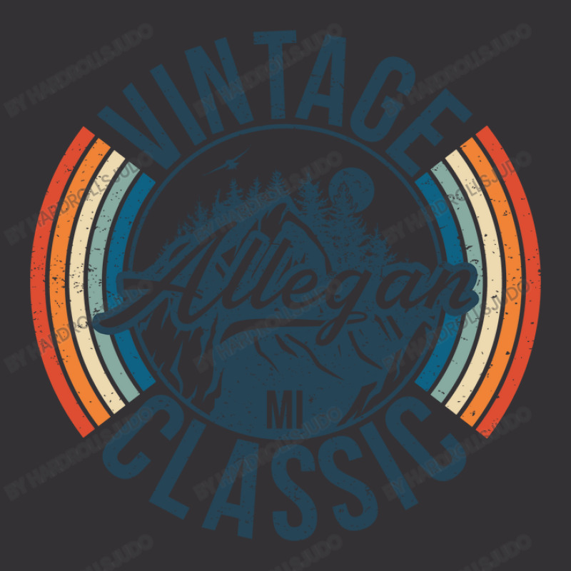 I Love Allegan Michigan Retro Vintage Classic Limited Edition Vintage Hoodie | Artistshot