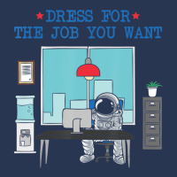 Dress For The Job You Want Astronaut Ladies Denim Jacket | Artistshot