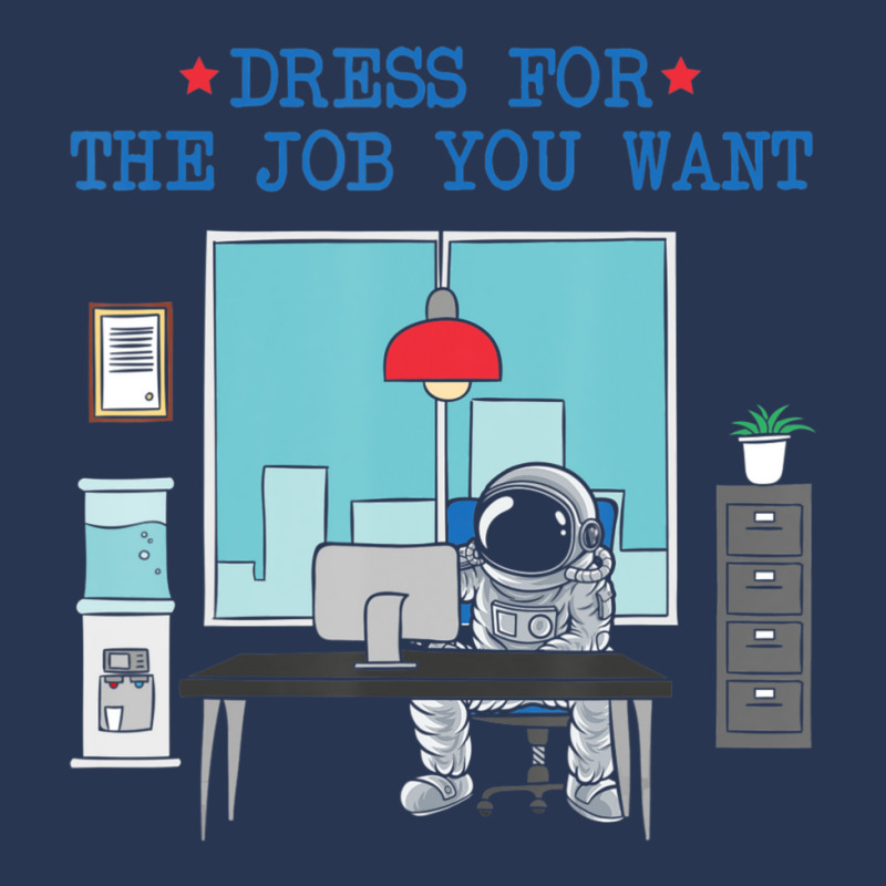 Dress For The Job You Want Astronaut Ladies Denim Jacket by cm-arts | Artistshot