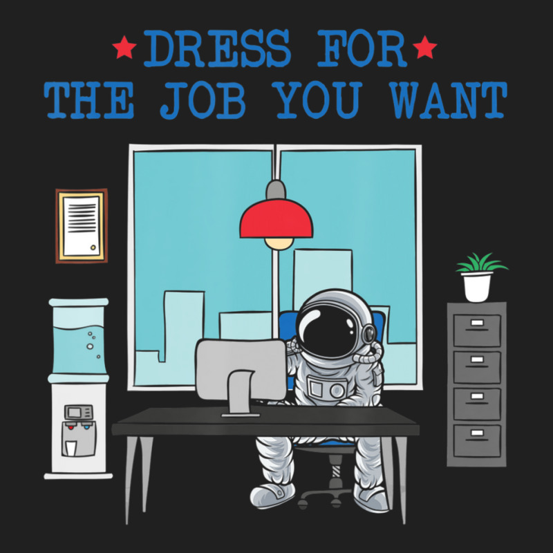 Dress For The Job You Want Astronaut Ladies Polo Shirt by cm-arts | Artistshot