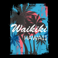 Waikiki Hawaii Hawaiian Island Vintage Palm Tree Beach 70s T Shirt Adjustable Cap | Artistshot