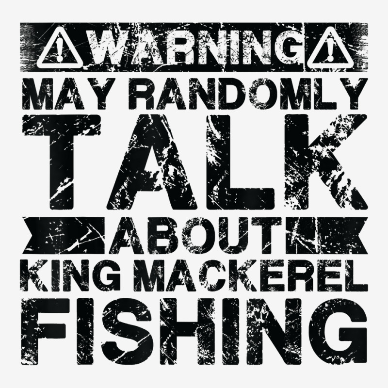 Warning May Talk About Fishing   King Mackerel Fish T Shirt Adjustable Cap | Artistshot