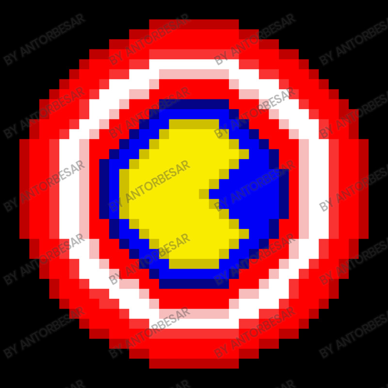 American Pacman Shield Long Sleeve Shirts by antorbesar | Artistshot