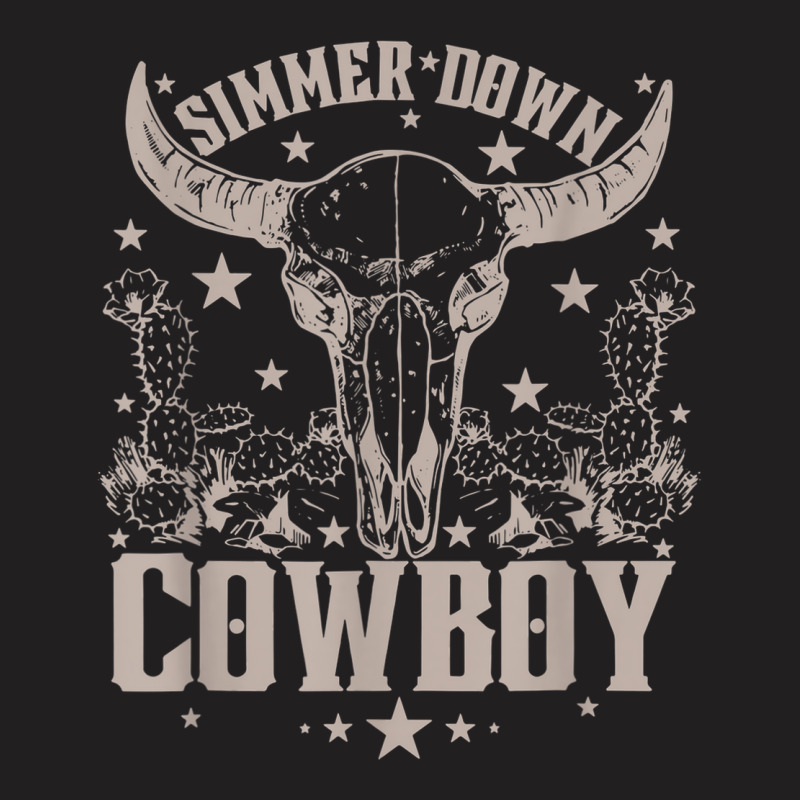 Simmer Down Cowboy Cowgirl T-shirt | Artistshot