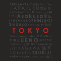 Districts Of Tokyo Japan Ladies Fitted T-shirt | Artistshot