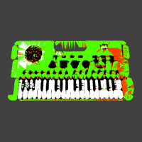 Retro Green Keyboard Synthesiser - Glitchy Mix Vintage T-shirt | Artistshot