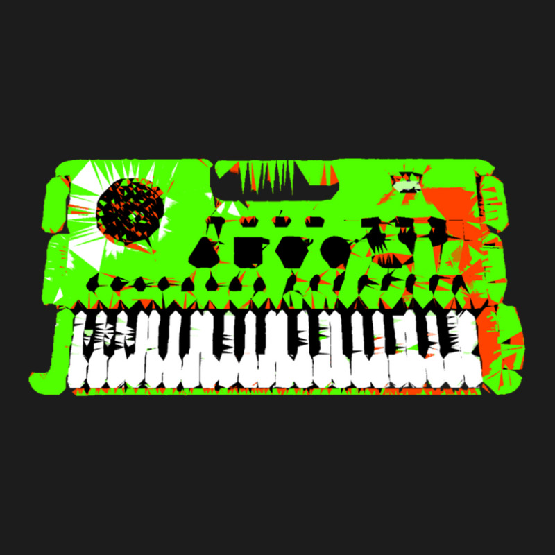 Retro Green Keyboard Synthesiser - Glitchy Mix Hoodie & Jogger Set | Artistshot