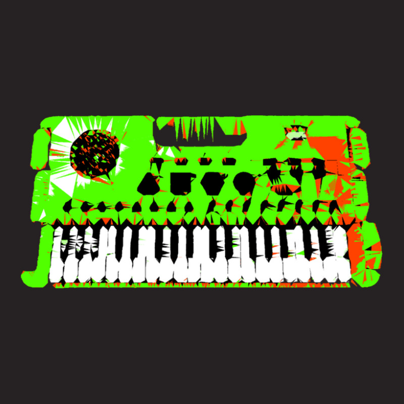 Retro Green Keyboard Synthesiser - Glitchy Mix Vintage Cap | Artistshot