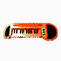 Retro Red Keyboard Synthesiser - Glitchy Mix Coffee Mug | Artistshot